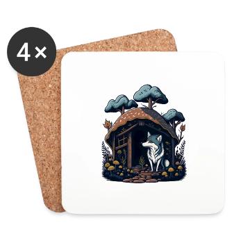 Pilz Home Wolf - Untersetzer (4er-Set) - Weiß - Vorne