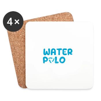 Eat Sleep Water Polo Repeat Funny Sports Fan - Coasters (set of 4) - white - Front