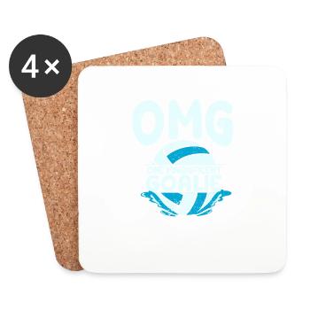 A great goalkeeper water polo player fan - Coasters (set of 4) - white - Front