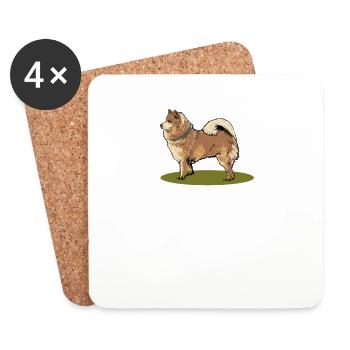 Eurasier Dog I Race de chien pour les propriétaires de chiens - Dessous de verre (lot de 4) - blanc - Devant