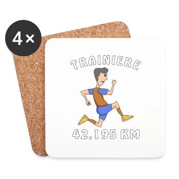 JOGGEN - Untersetzer (4er-Set) - Weiß - Vorne
