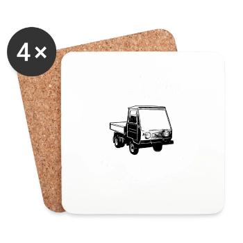 Multicar M25 Multicar Nouveaux camions Multricar - Dessous de verre (lot de 4) - blanc - Devant