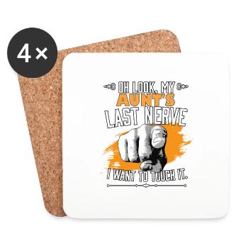 Look My Aunt's Last Nerve Funny Auntie Matching - Untersetzer (4er-Set) - Weiß - Vorne