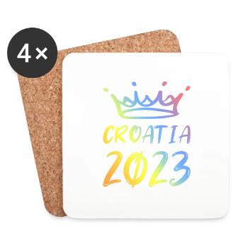 Croatia 2023 - Coasters (set of 4) - white - Front