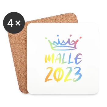 Malle 2023 - Untersetzer (4er-Set) - Weiß - Vorne