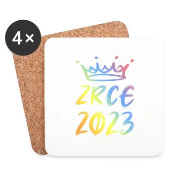 Zrce 2023 - Dessous de verre (lot de 4) - blanc - Devant