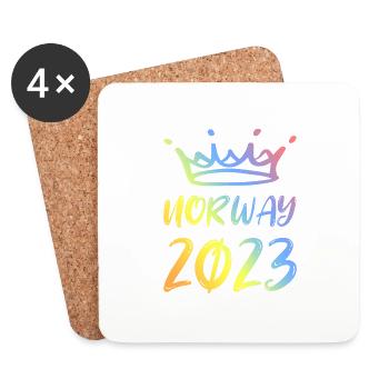 Norway 2023 - Untersetzer (4er-Set) - Weiß - Vorne
