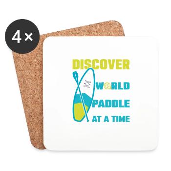 Discover The World Stand Up Paddle Board - Coasters (set of 4) - white - Front