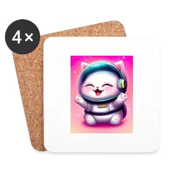 ASTRONOUT - Coasters (set of 4) - white - Front