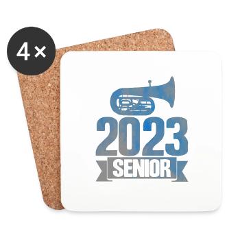 Tuba 2023 Senior Gift - Coasters (set of 4) - white - Front