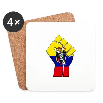 Ecuador Flagge Ecuadorianischer Country Pride Native - Untersetzer (4er-Set) - Weiß - Vorne