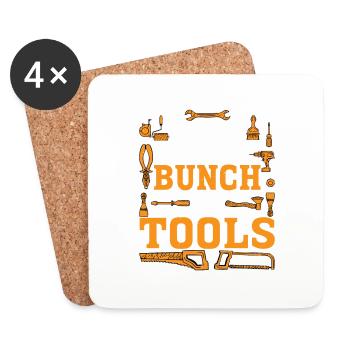 I Work With A Bunch Of Tools 19 - Untersetzer (4er-Set) - Weiß - Vorne