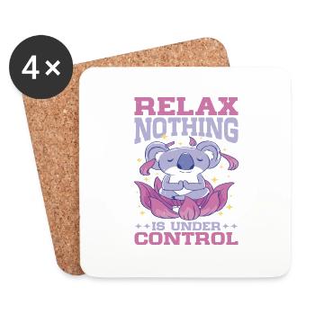 Relax, Nothing Is Under Control 29 - Coasters (set of 4) - white - Front