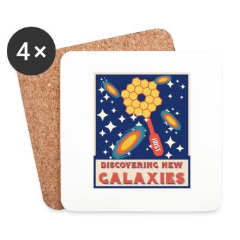 Discovering new galaxies - Coasters (set of 4) - white - Front