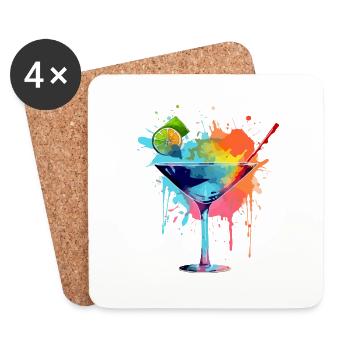 Cocktail 2 - Coasters (set of 4) - white - Front