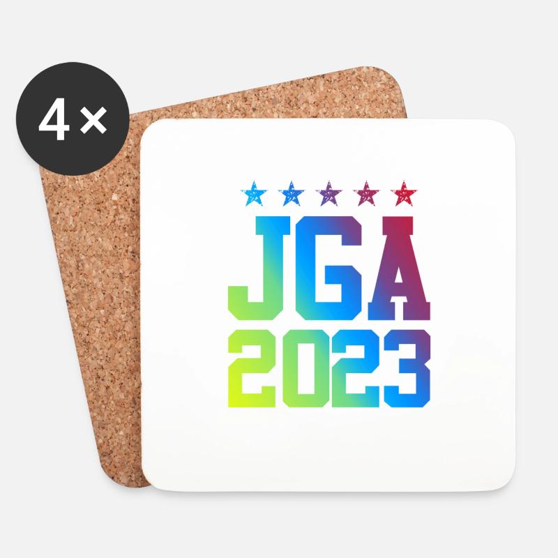 Jga 2023 Junggesellenabschied - Untersetzer (4er-Set) - Weiß