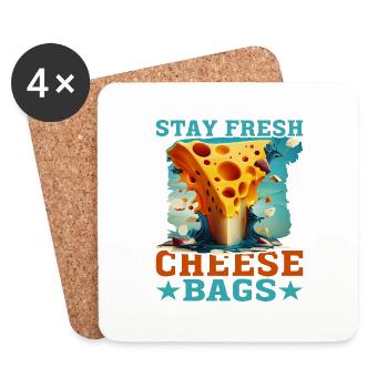 Stay Fresh Cheese Bags 48 - Untersetzer (4er-Set) - Weiß - Vorne