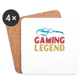 Gaming-legende Ich Habe Mein Spiel Unterbrochen, - Untersetzer (4er-Set) - Weiß - Vorne