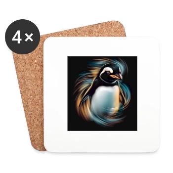 PENGUIN - Coasters (set of 4) - white - Front