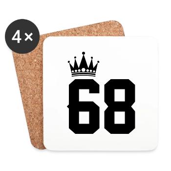 68 - Untersetzer (4er-Set) - Weiß - Vorne