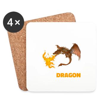 Always Be Yourself Unless You Can Be A Dragon - Coasters (set of 4) - white - Front