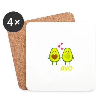 You're Everything I've AVO Wanted - Dessous de verre (lot de 4) - blanc - Devant