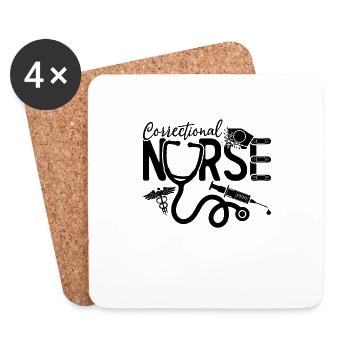 Correctional Nurse Prison Nursing Corrections - Untersetzer (4er-Set) - Weiß - Vorne