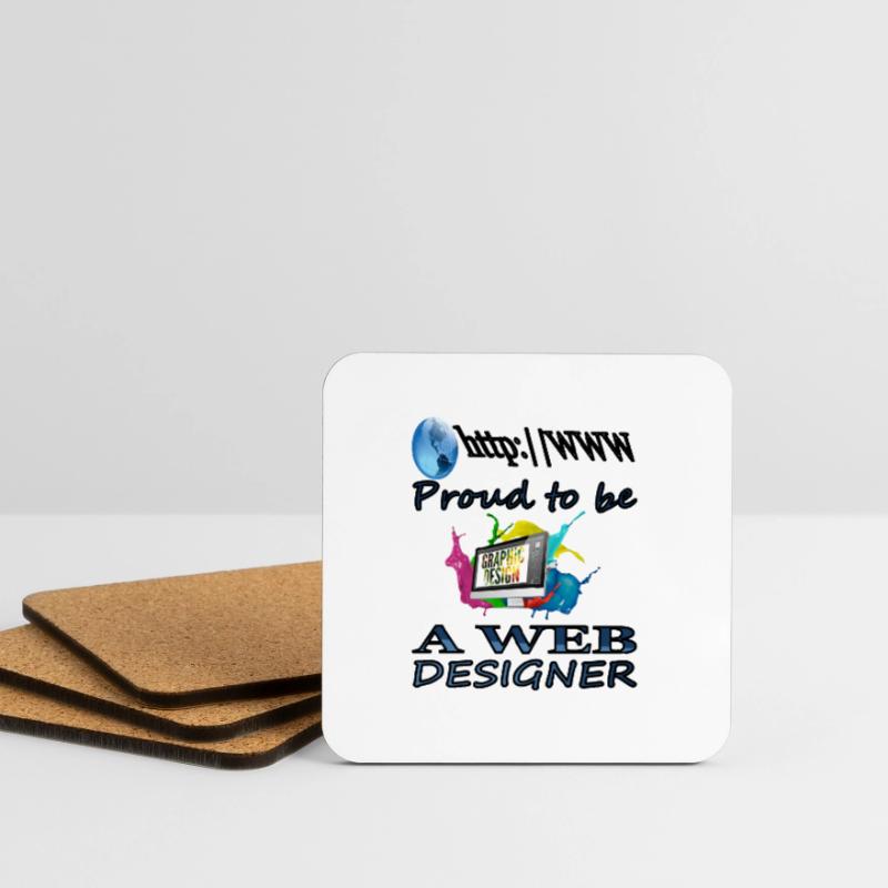 I'm a web designer web developer gift idea Coasters (set of 4)