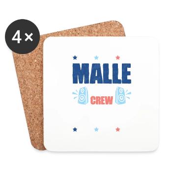 Malle Party Crew - Untersetzer (4er-Set) - Weiß - Vorne