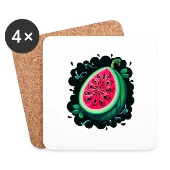 WATERMELON - Coasters (set of 4) - white - Front