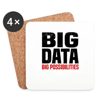 Internet Des Objets IOT Programmeur Admin IT - Dessous de verre (lot de 4) - blanc - Devant