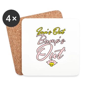 Sun's Out Bump's Out 4 - Untersetzer (4er-Set) - Weiß - Vorne