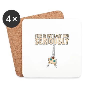 This Is My Last One Seriously 2 - Coasters (set of 4) - white - Front