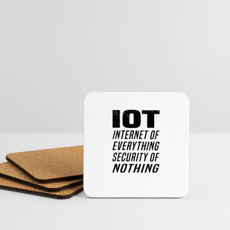 Internet Of Things IOT Programmer Admin IT Coasters (set of 4)