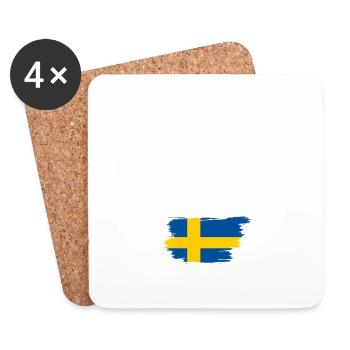 Ich kann nicht in Schweden bar sein - Untersetzer (4er-Set) - Weiß - Vorne