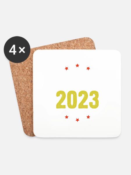 Croatia 2023 - Untersetzer (4er-Set) - Weiß
