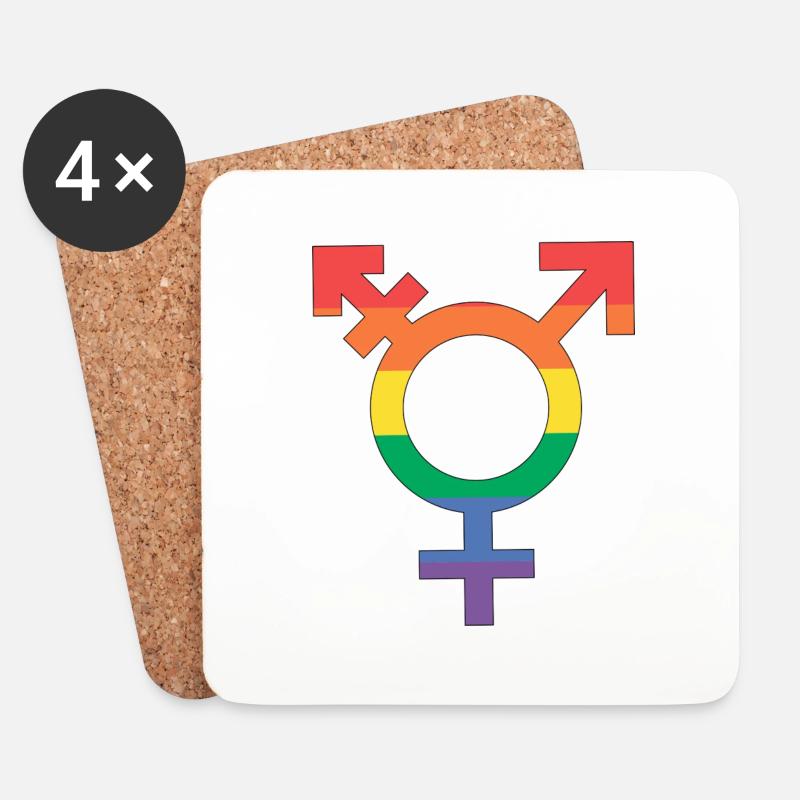 Homosexualität iz da - Untersetzer (4er-Set) - Weiß