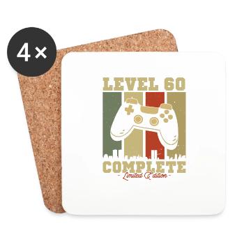 Gift Anniv. Vintage lvl 60 ed. limited - Coasters (set of 4) - white - Front