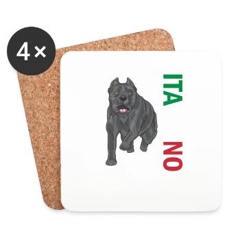 Cane Corso Italiano - Coasters (set of 4) - white - Front