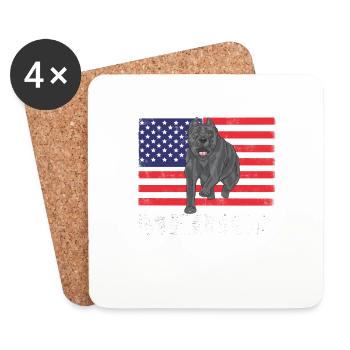 Cane Corso Merica - Coasters (set of 4) - white - Front