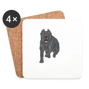 Cane Corso - Coasters (set of 4) - white - Front