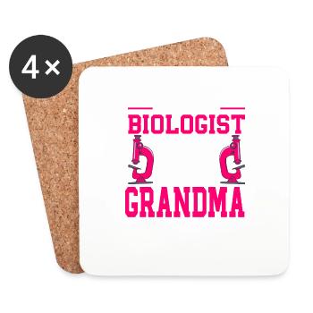 Biology Gift Biologist - Coasters (set of 4) - white - Front