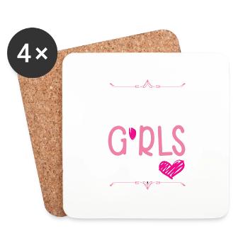 Tirol Girls Tour - Dessous de verre (lot de 4) - blanc - Devant