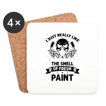 Car painter offer for body technicians - Coasters (set of 4) - white - Front