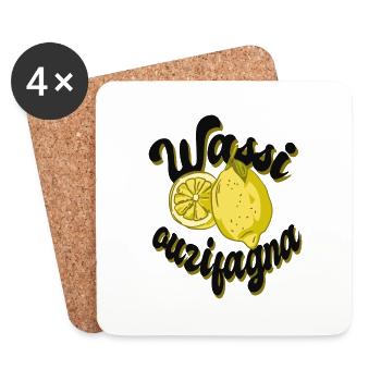 Wassi ouzifagna - Untersetzer (4er-Set) - Weiß - Vorne
