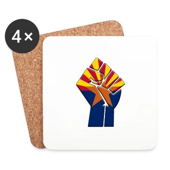 State Of Arizona Flag Pride Native Family Home - Coasters (set of 4) - white - Front