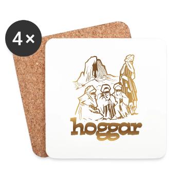 hoggar! - Dessous de verre (lot de 4) - blanc - Devant