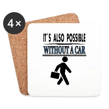 Walking Is Healthy Athletic Walking Sports Gift - Coasters (set of 4) - white - Front
