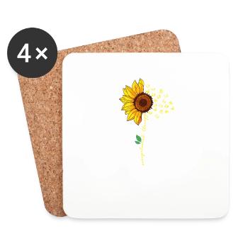 Sunflower Occupational Therapy Novelty Therapist - Coasters (set of 4) - white - Front