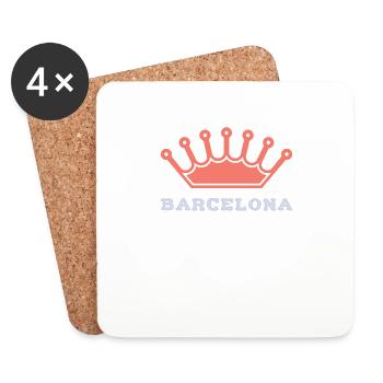 Maillot Barcelone 23 2023 - Dessous de verre (lot de 4) - blanc - Devant